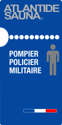 Entrée Pompier Policier Militaire Atlantide Sauna Paris